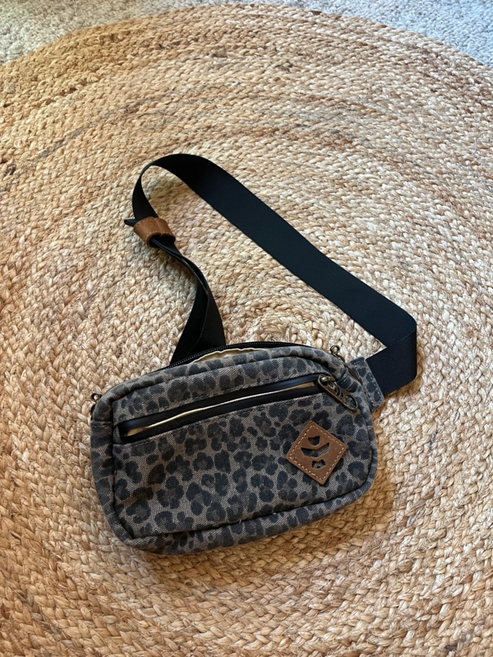 Revelry Smell-proof Leopard Print Crossbody Belt Bag